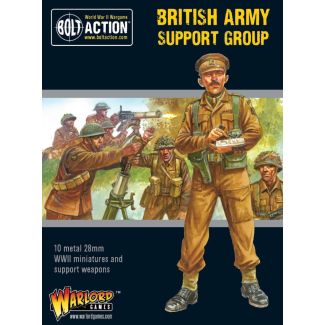 Bolt Action British Army Support Group (HQ, Mortar & MMG) - 402211011