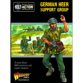 Bolt Action German Heer Support Group (Hq, Mortar & Mmg) - 402212006