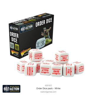 Bolt Action Bolt Action: Orders Dice Pack - White - 402616012