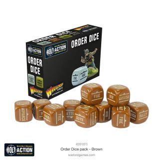 Bolt Action Bolt Action: Orders Dice Pack - Brown - 402616013
