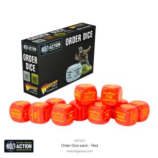 Bolt Action Bolt Action: Orders Dice Pack - Red - 402616016
