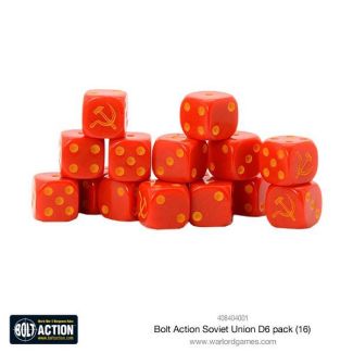Bolt Action Soviet Union D6 Dice (16) - 408404001