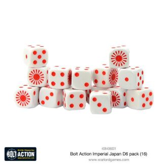 Bolt Action Imperial Japanese D6 Dice (16) - 408406001