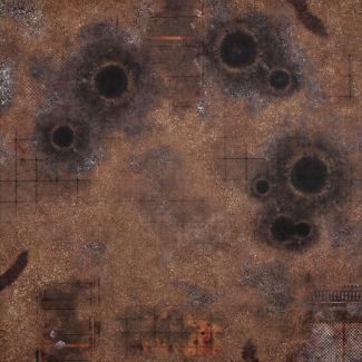 4'x4' G-Mat Battle Mat: Fallout Zone - Gamemat.eu