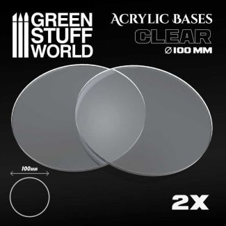 Acrylic Bases - Round 100 mm CLEAR - Green Stuff World