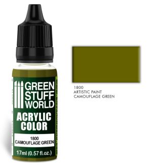 Acrylic Color CAMOUFLAGE GREEN 17ml - Green Stuff World-1800