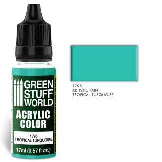 Acrylic Color TROPICAL TURQUOISE 17ml - Green Stuff World-1795