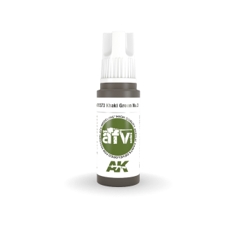 Khaki Green No.3 - AK11373 - AFV Series AK Interactive