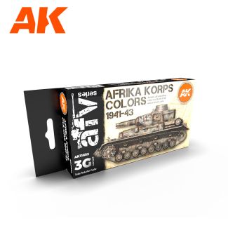 Afrika Korps Colors 1941-43 Paint Set - AK Interactive - AK11652