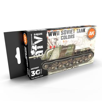 WW2 Soviet Tank Colors Paint Set - AK Interactive - AK11657