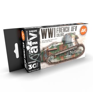 WW1 French AFV Colors 3G Paint Set - AK Interactive - AK11660