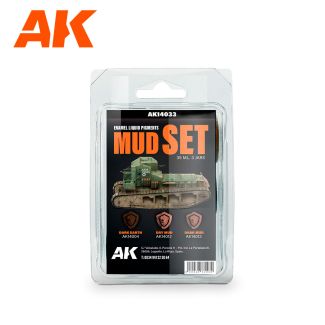MUD SET - Liquid Pigment - AK Interactive - AK14033