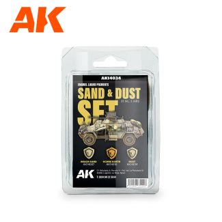 SAND & DUST SET - Liquid Pigment- AK Interactive - AK14034