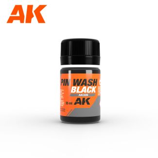 Black Pin Wash - Enamel 35ml - AK Interactive - AK326