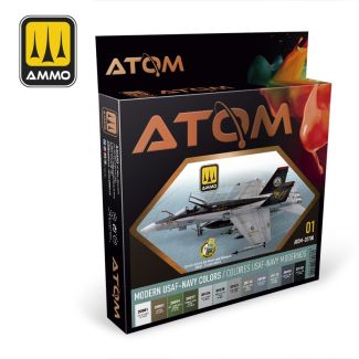 Atom Modern USAF-NAVY Paint Set - MIG - ATOM-20700