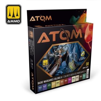Atom Basic Wargames Colors II Paint Set - MIG - ATOM-20707