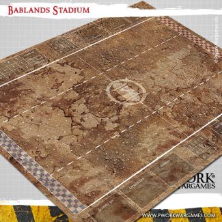 Badlands Stadium - Fantasy Football Mat - Pwork Wargames