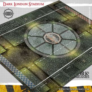 Dark London Stadium - Fantasy Football Mat - Pwork Wargames