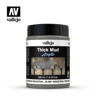 Vallejo Weathering Effects 200ml - Industrial Thick Mud - 26.809