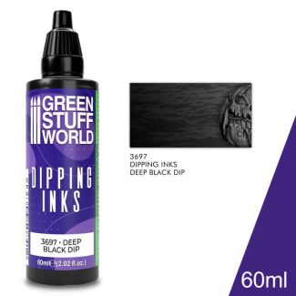 Dipping ink 60 ml - Deep Black Dip - Green Stuff World - 3697