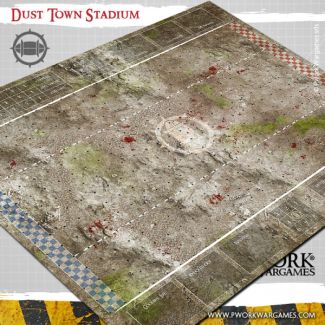 Dust Town Stadium - Fantasy Football Mat - Pwork Wargames