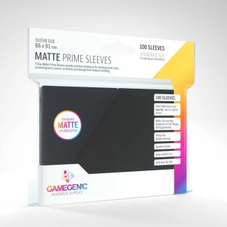 Matte Prime Card Sleeves - Black (100) 66x91mm - GGS11030ML