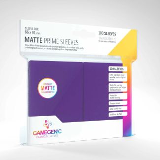 Matte Prime Card Sleeves - Purple (100) 66x91mm - GGS11033ML