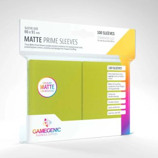 Matte Prime Card Sleeves - Lime (100)  66x91mm - GGS11034ML