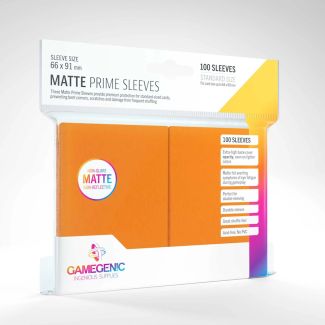 Matte Prime Card Sleeves - Orange (100)  66x91mm - GGS11035ML