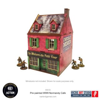 Pre-painted WW2 Normandy Cafe - Bolt Action - H00123