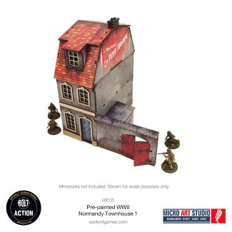 Pre-painted WW2 Normandy Townhouse 1 - Bolt Action - H00125