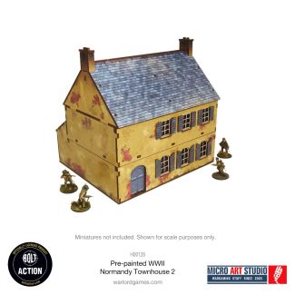 Pre-painted WW2 Normandy Townhouse 2 - Bolt Action - H00126