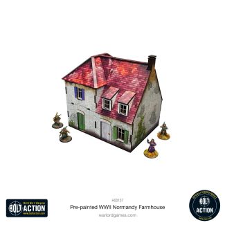 Pre-painted WWII Normandy Farmhouse - Bolt Action - H00157
