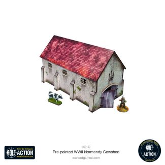Pre-painted WWII Normandy Cowshed - Bolt Action - H00159