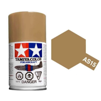 Tamiya AS-15 Tan (USAF) 100ml Spray Paint for Scale Models - 86515