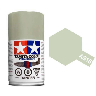 Tamiya AS-16 Light Gray (USAF) 100ml Spray Paint for Scale Models - 86516