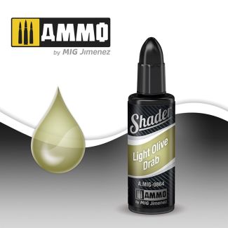 Light Olive Drab Acrylic Shader Ammo By Mig 10ml - MIG864