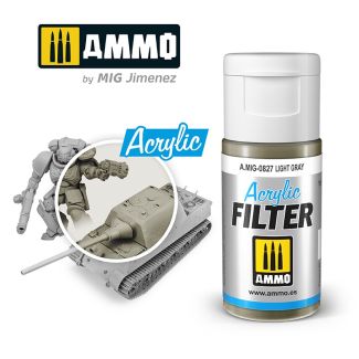 Acrylic Filter Light Gray 15ml Ammo By Mig - MIG827