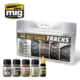 Wet Earth Tracks Set - Ammo By Mig - MIG7438