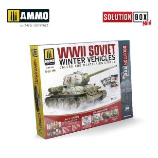 Solution Box Mini - How to paint WWII Soviet Winter Vehicles Ammo By Mig - MIG7903
