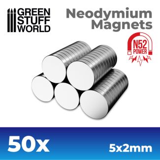 Neodymium Magnets 5x2mm - 50 units (N52) - GSW-9261