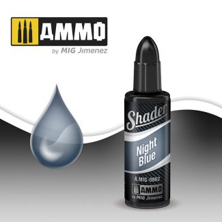 Night Blue Acrylic Shader Ammo By Mig 10ml - MIG862
