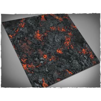 3x3 Shatterpoint Game Mat With Markings - Realm Of Fire - Deep Cut Studio