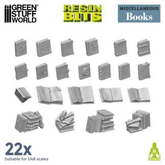 3D Printed Set - Resin Books - Green Stuff World
