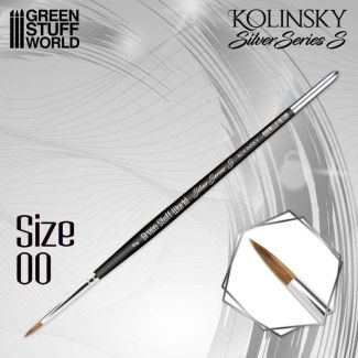 Silver Series (S) - Size 00 Kolinsky Brush - Green Stuff World
