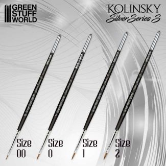 Silver Series Set (S) - Kolinsky Brush Set- Green Stuff World