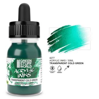 Transparent Acrylic Ink - Cold Green - Green Stuff World