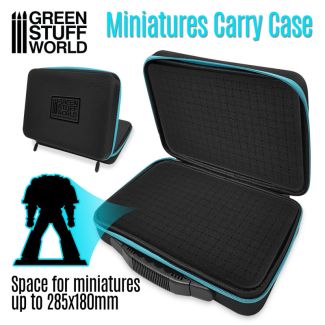 Case With 2 Pre-Cut Foam For Miniatures (Blue) - Green Stuff World