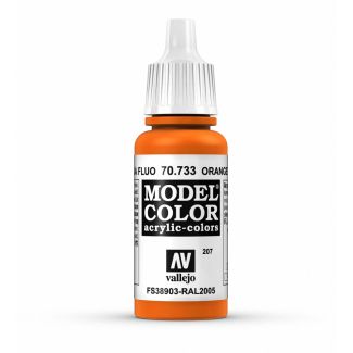 Vallejo Model Color 17ml - Fluorescent Orange - 70.733