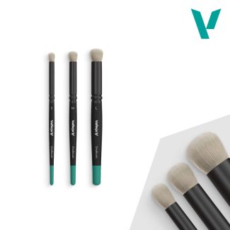 Vallejo Dry Brush - Natural Hair Dry Brush Set - (S, M & L) - B07990